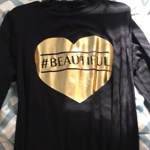 Black and gold dress